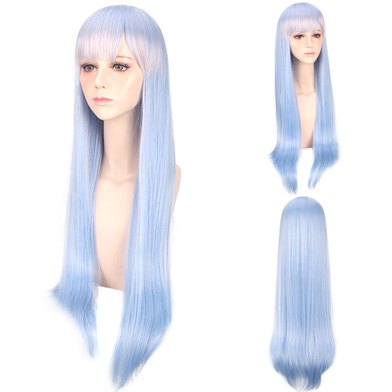 Synthetic Cosplay Wig Inspired - Anime Cosplay Blue Hair recension och pris