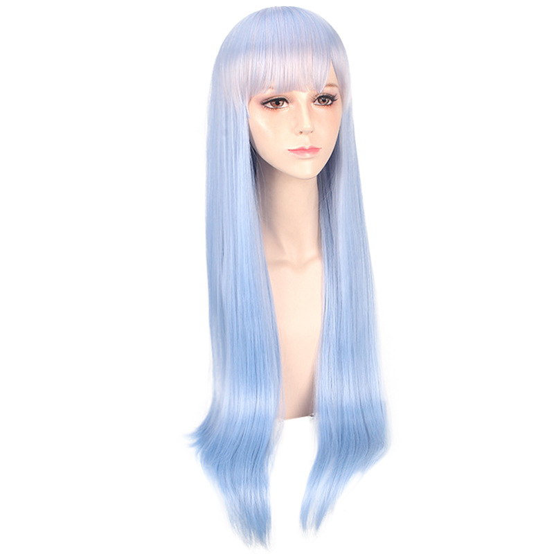 Synthetic Cosplay Wig Inspired - Anime Cosplay Blue Hair recension och pris