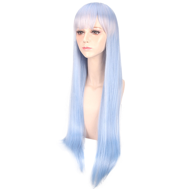 Synthetic Cosplay Wig Inspired - Anime Cosplay Blue Hair recension och pris