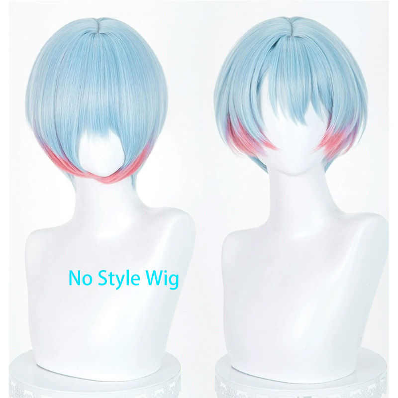[Styled Wig]Minetsuki Ritsu Co - Anime Cosplay Blue Hair recension och pris