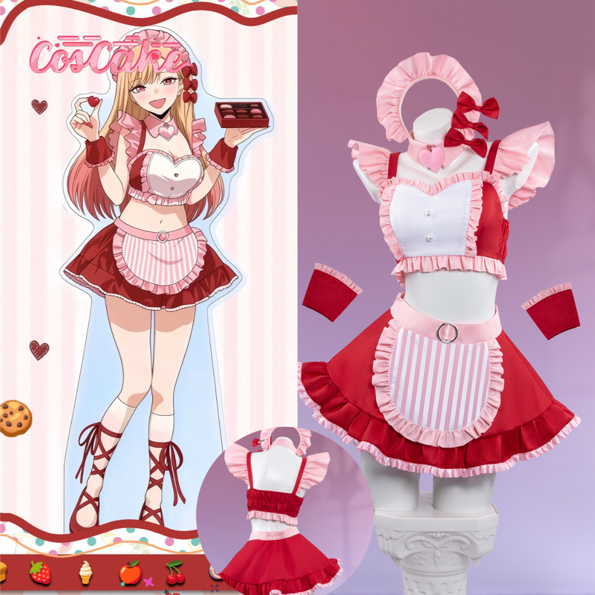 My Dress-Up Darling Marin Kita - Kitagawa Anime Cosplay recension och pris