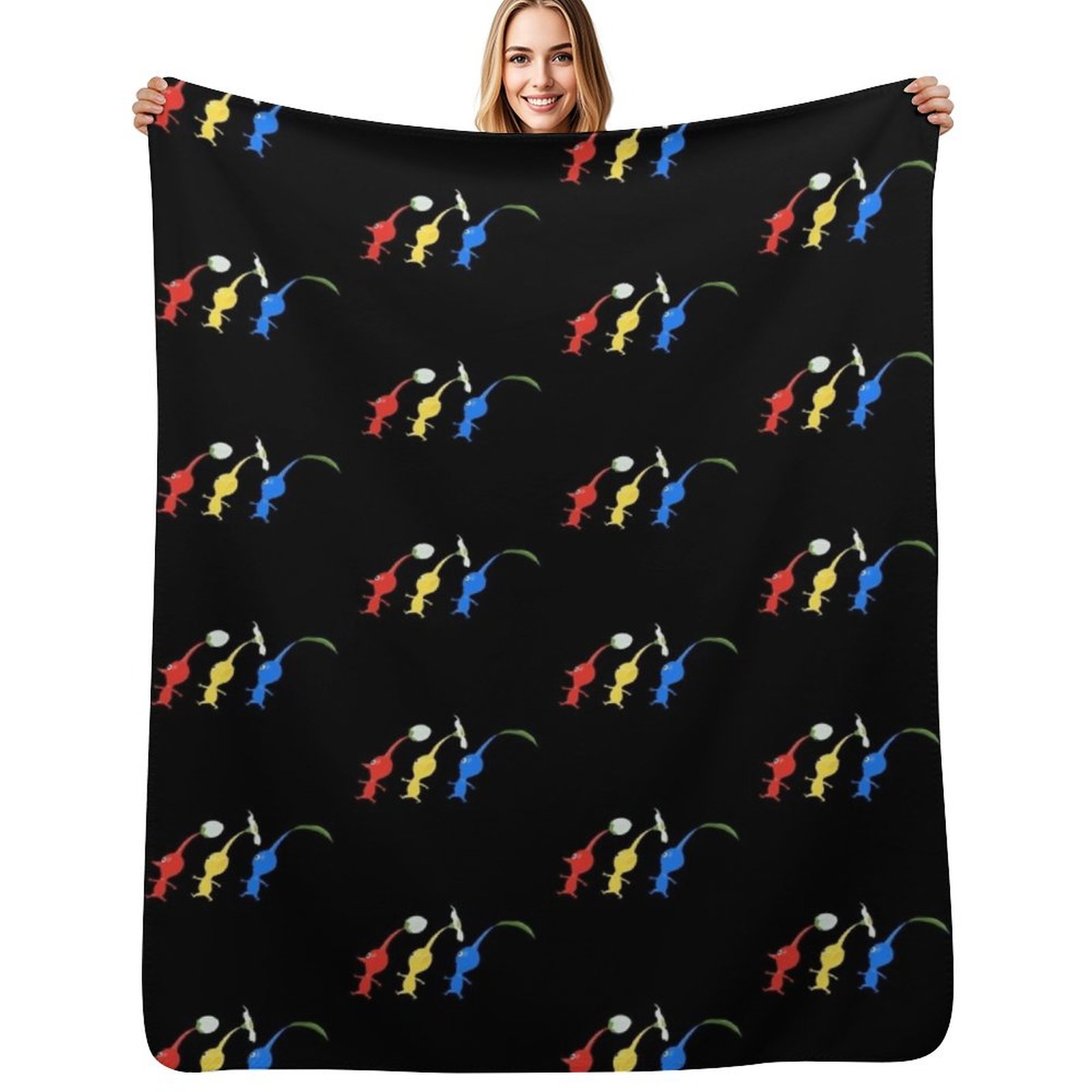 3 Pikmin Running Throw Blanket - Anime Cosplay Idea recension och pris