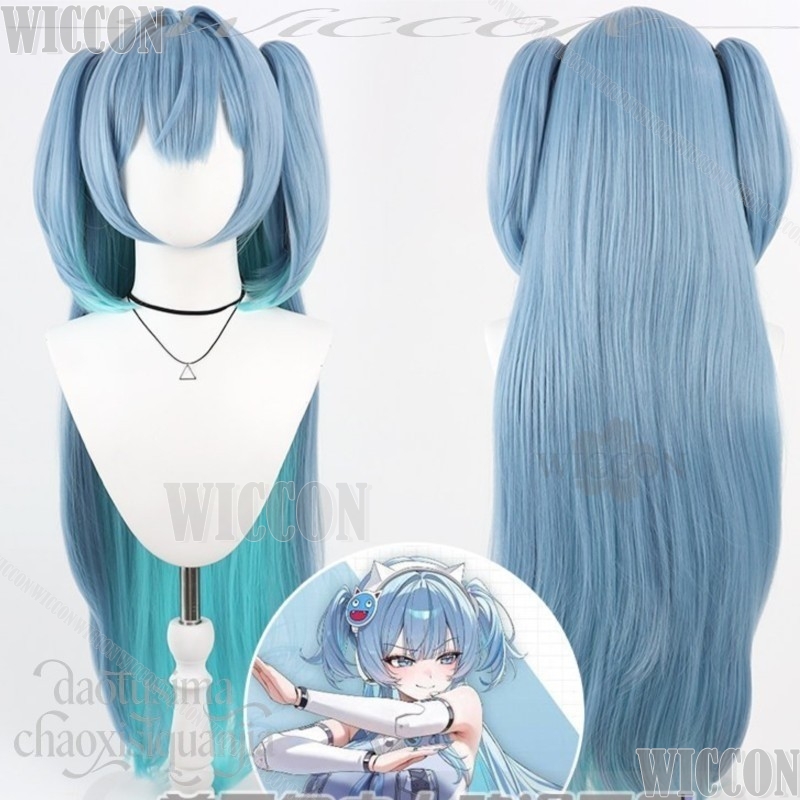 GODDESSS Game VICTORYSS Cospla - Anime Cosplay Blue Hair recension och pris
