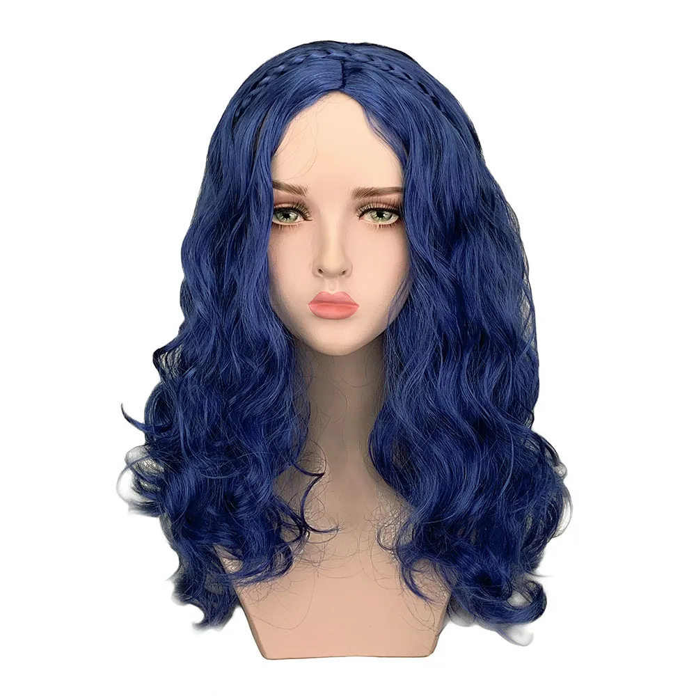 Anime Descendants 2 Evie Blue  - Anime Cosplay Blue Hair recension och pris