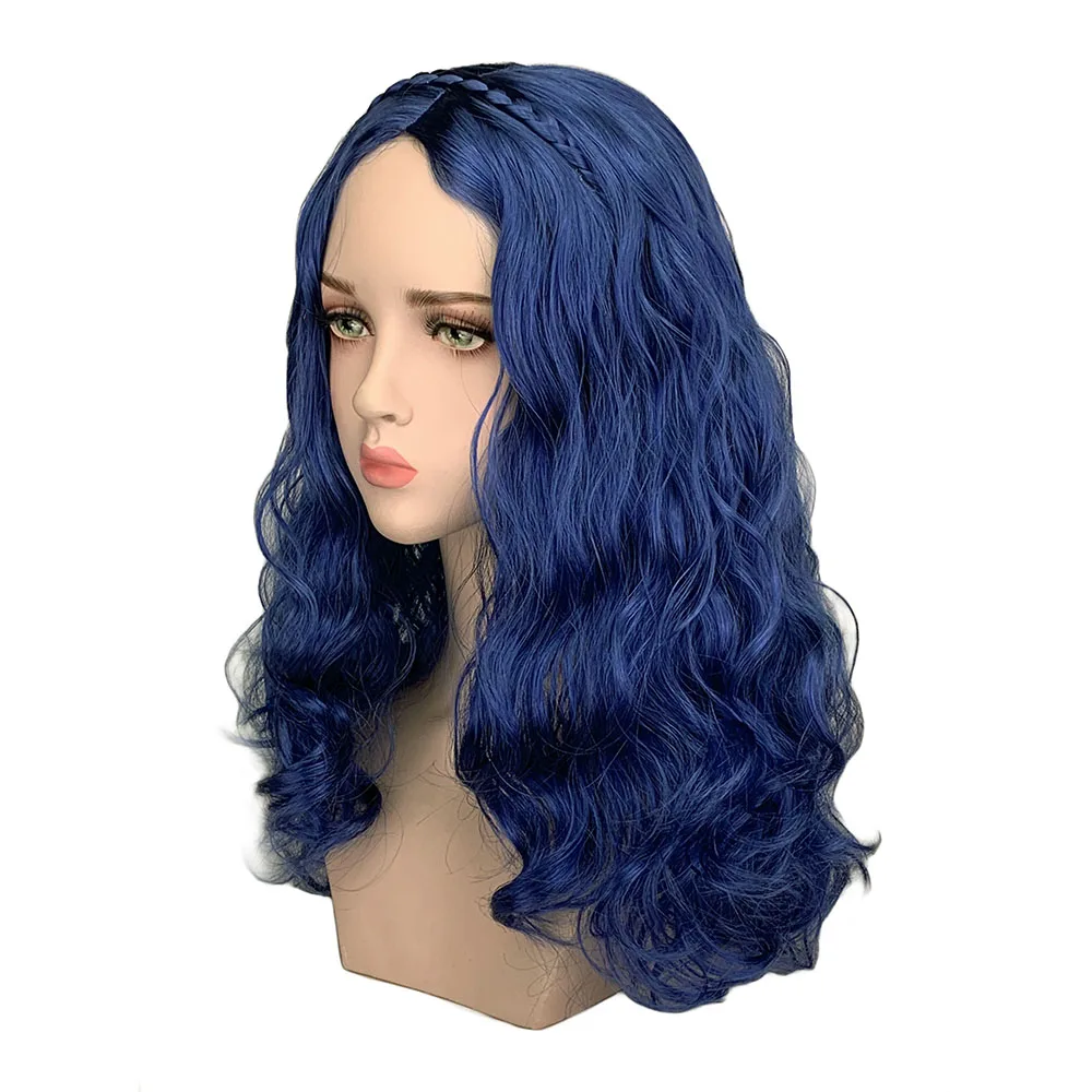 Anime Descendants 2 Evie Blue  - Anime Cosplay Blue Hair recension och pris